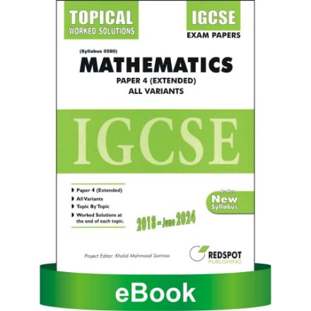 Picture of IGCSE Mathematics 0580, P4 Extended (Topical). All Variants
